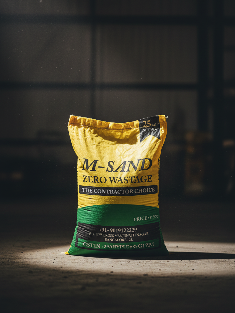 Premium Bagged M-Sand